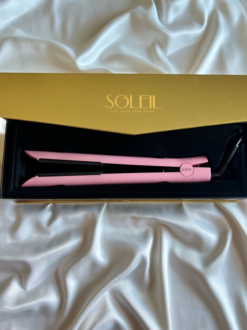 Soleil Pink Ceramic Hair Straightener